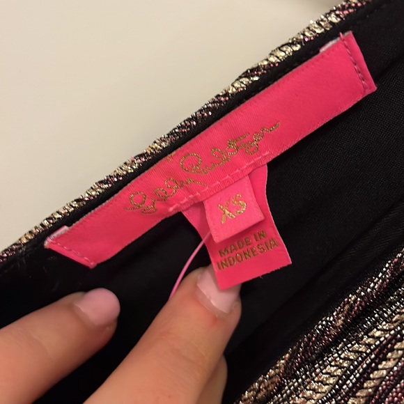 Lilly Pulitzer Parigi Maxi Dress in Gold Berry Crinkle - Picture 4 of 7